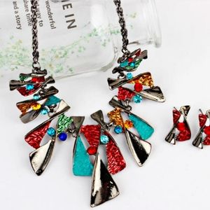 Multi-Color Zinc Alloy Necklace Sets $18 sets